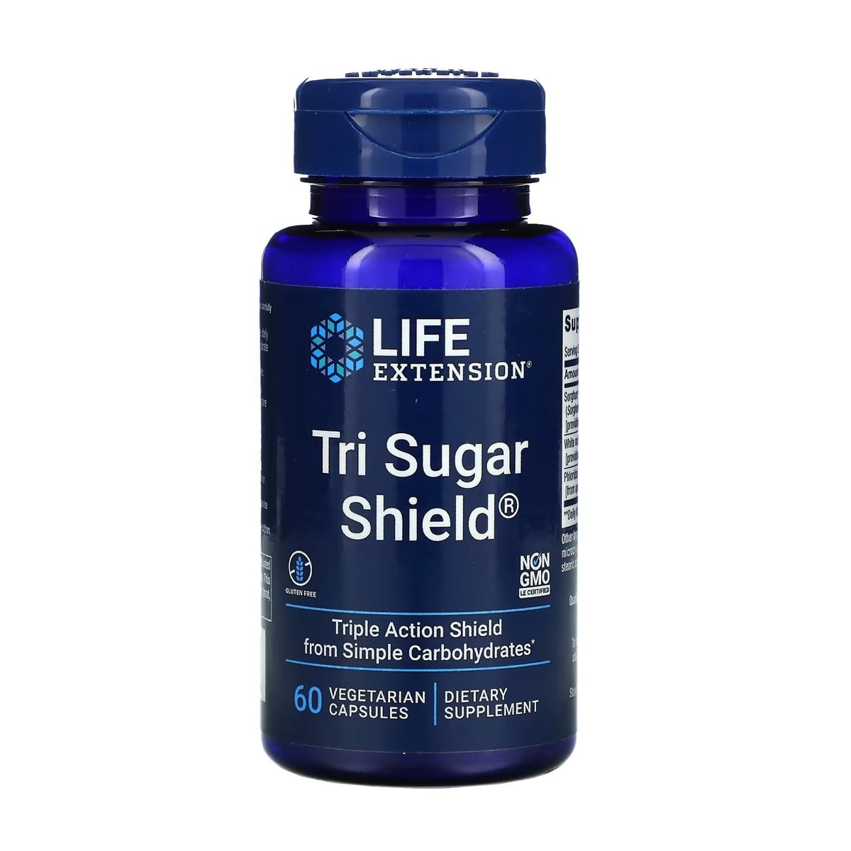 Потрійний захист від цукру Life Extension Tri Sugar Shield, 60 вегетаріанських капсул